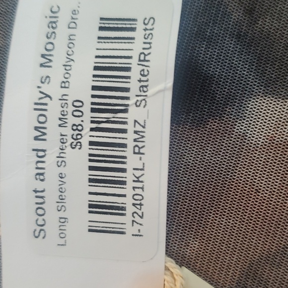 Lovestitch body con dress with sheer long sleeves. New with tag. - Picture 6 of 6